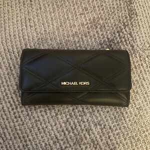 Michael Kors Black Quilted Wallet